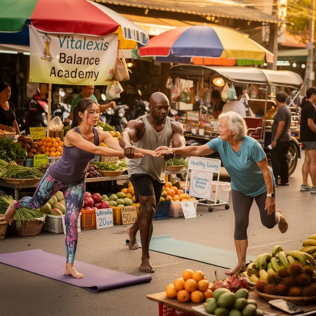 ผู้สูงอายุใช้ดัมเบลล์ในการฝึกที่บ้านเพื่อเสริมสร้างกล้ามเนื้อ